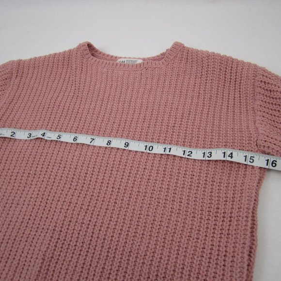 H&M Chunky Pink Sweater size EUC - Picture 6 of 9